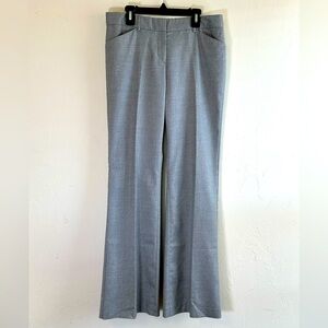 Express Editor Gray with Silver Shimmer Flared Career Pants Sz 4
